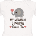 thumbnail image 4 of Inktastic Mawmaw and Pawpaw Love Me Grandson Granddaughter Boys or Girls Long Sleeve Baby Bodysuit, 4 of 5