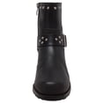 thumbnail image 3 of Hypard Women's 6" Heeled Buckle Biker Boot Black Size in 6.5, M, 3 of 5
