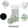 thumbnail image 3 of Coolnut 17.7 Inch Christmas Stockings, 1 PCS Floral Pattern Presonalized Large Stocking Sock for Family Holiday Xmas Party Decorations, 3 of 7