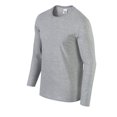 thumbnail image 3 of Gildan - Camiseta Softstyle de Polialgodón de Manga Larga para Adultos Unisex (Gris Deportivo), 3 of 3