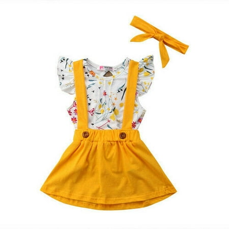 3pcs Newborn Toddler Infant Baby Girl Clothes T-shirt Tops+Tutu Pageant Dress Outfits Set