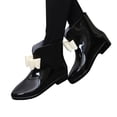 thumbnail image 3 of NOKIO Women'S Fashionable Waterproof Ankle Boots Women Rain Shoes Cute Bow Knot Low Tube Water Shoes Overshoes Rubber Shoes Waterproof Women Rain Boots Women'S Wide Calf Rain Boots, 3 of 7