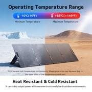 LVYUAN 300W Solar Panel Foldable Solar Panel Charger with Adjustable Kickstands Portable Waterproof IP67 22.5% High Efficiency for RV, Camping, Home, Outdoor, Power Station, off Grid