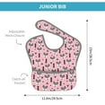 thumbnail image 4 of Kdxio Cute Fox Pink Tree Bibs For Babies, Baby Bibs for Eating, Toddler Bibs, Waterproof Bibs, Feeding Bibs, for Toddlers, Boys, Girls, 4 of 8
