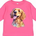 thumbnail image 4 of Inktastic Golden Retriever Watercolor Boys or Girls Long Sleeve Toddler T-Shirt, 4 of 5
