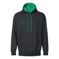 thumbnail image 1 of King Fashion KF9041 Two-Tone Hooded Sweatshirt, 1 of 2