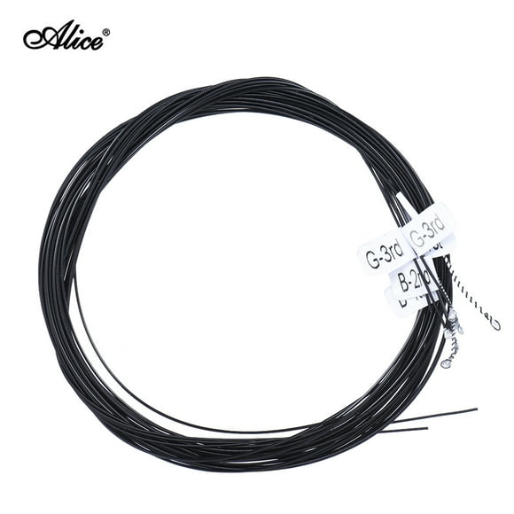 Alice AC136BK-H en nylon noir guitare classique 6pcs / set (0,0285 à 0,044) Hard Tension avec un fil G-3 cordes