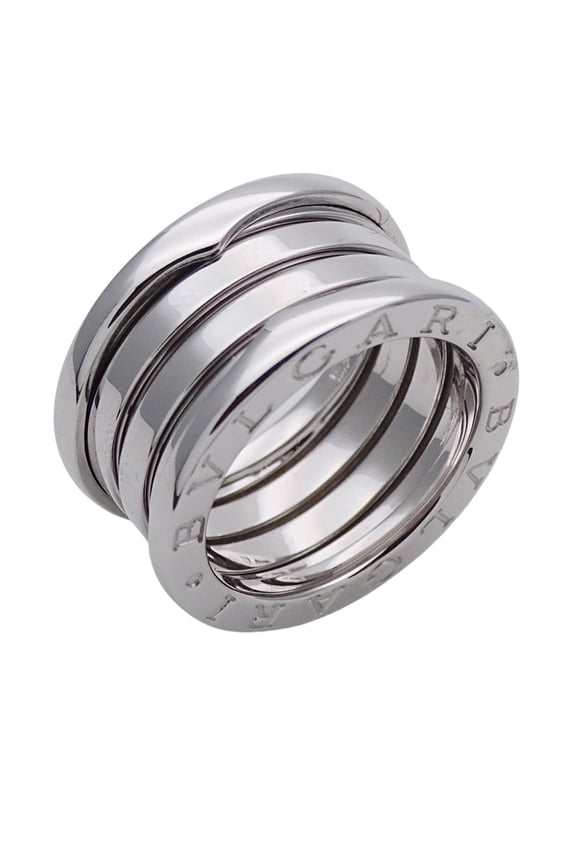 Pre-Owned BVLGARI Ring for Women and Men, Brand 750WG B-zero1 B-zero One 3-Band White... (Good)
