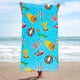 thumbnail image 3 of Toalla de playa con patrón de pequeño sol para niños y adultos, manta de playa súper absorbente y de secado rápido de 70x150cm, 3 of 5