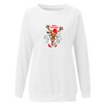 thumbnail image 4 of MIUOWANP Women's Long Sleeve Tops Christmas Fashion Women's Casual Long Sleeve Printed Ladies Short Sweatshirts Tops, 4 of 4