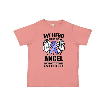 

Inktastic My Hero is Now My Angel Esophageal Cancer Awareness Gift Toddler Boy or Toddler Girl T-Shirt