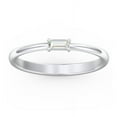 thumbnail image 2 of East-West Stackable Baguette Ring in Sterling Silver, 2 of 3