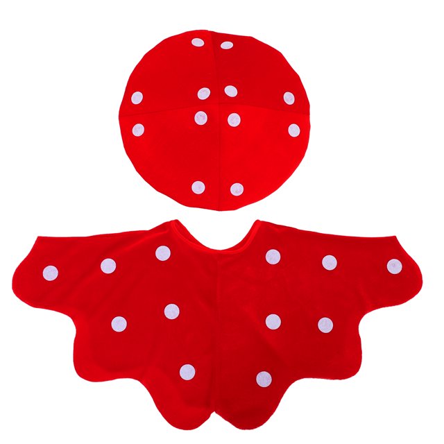 Conjunto de disfraz de gorro y capa con forma de seta para Cosplay, puesta en escena y fiestas navideñas para niños y adultos, accesorios navideños