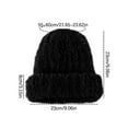 thumbnail image 3 of Luxalzxs Winter Hats for Women Faux Fur Warm Fluffy Knit Crochet Beanie Cap Outdoor Ear Cover, 3 of 5