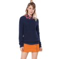 thumbnail image 4 of Allegra K Women's Drop Shoulder Elbow Cat Patch Loose Pullover Sweater, 4 of 7