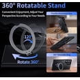 thumbnail image 3 of for Samsung Galaxy S25 Ultra Case,Compatible with Magsafe [Wireless Charging],with 360°Rotatable Magnetic Ring Stand Matte Translucent Slim Soft Edge Phone Kickstand,Black, 3 of 6