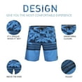 thumbnail image 5 of Beautiful Giant Polyester Spandex Men's Swim Trunks No Liner Quick Dry Board Shorts Zipper Pocket 9.5" Inseam, 5 of 6