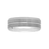 Men's Tungsten 8MM Grooved Comfort Fit Wedding Band by Brilliance Fine Jewelry - Mens Ring