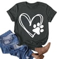 thumbnail image 1 of Fiudx Camisas para Mujer Mujer Día de San Valentín Impreso Invierno Casual Floral Top, 1 of 3