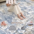 thumbnail image 6 of UERMEI 10'x12' Large Area Rugs for Living Room, Washable Non-slip Soft Indoor Modern Abstract Rug for Bedroom Dining Room Office Home Decor Carpet, Glacier Blue, 6 of 10