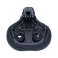 thumbnail image 3 of FRCOLOR Selle de Vélo 1 Pce Ressort Haute Élasticité Coussin d'Absorption Confortable pour Homme Femme Homme (Noir Rouge), 10.63"X7.68"X5.12 Pouces, 3 of 4