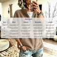 thumbnail image 4 of Fleece Jacket for Women Fashion Casual Cozy Solid Color Long-Sleeve Outerwear for Fall Winter Outdoor Lounge, 4 of 9