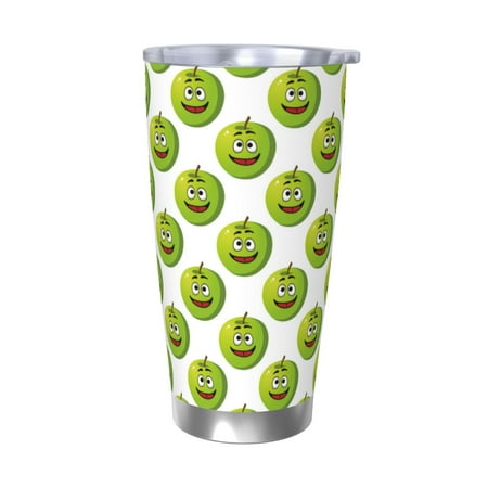 

Junzan Happy Fruit for 20oz Stainless Steel Insulated Car Cup with Spillproof Lid - Insulated Coffee Mug Thermal Cup-Without Straw
