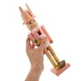 thumbnail image 5 of WEUVEB Wooden Bunny Nutcracker Easter Ornament - Festive Spring Home Decoration, 5 of 8