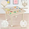 thumbnail image 5 of DOREROOM  Kids 3-Piece Multifunction Activity Table and Chair Set, Off-White, 5 of 9