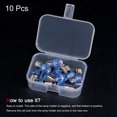 thumbnail image 3 of Uxcell 0.91"x0.46"  24V 0.25W E10 Hollow Head Mini LED Bulbs Lights with Box Metal Blue 10Pcs, 3 of 6