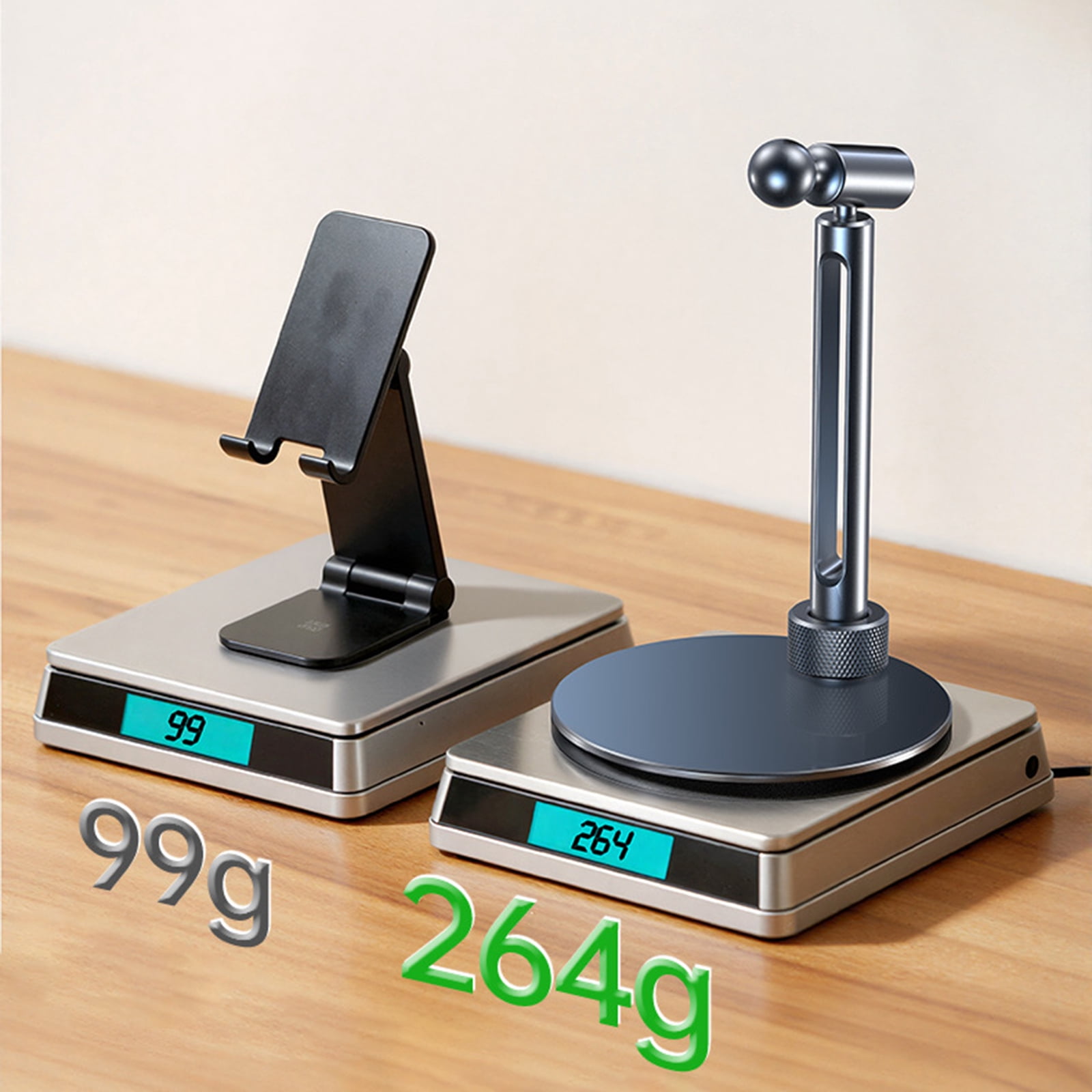 Portable Detachable Phone Holder Stand With Heavy Base And Slip Resistant Feet For Desktop Use Stable Watching