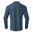 thumbnail image 5 of yuuuggc Long Sleeve Shirts Men Basic Turtleneck Slim Fit Pullover Top Solid Thermal Knitted T-Shirt Sweaters Soft Lightweight Shirt(Navy,3XL), 5 of 5