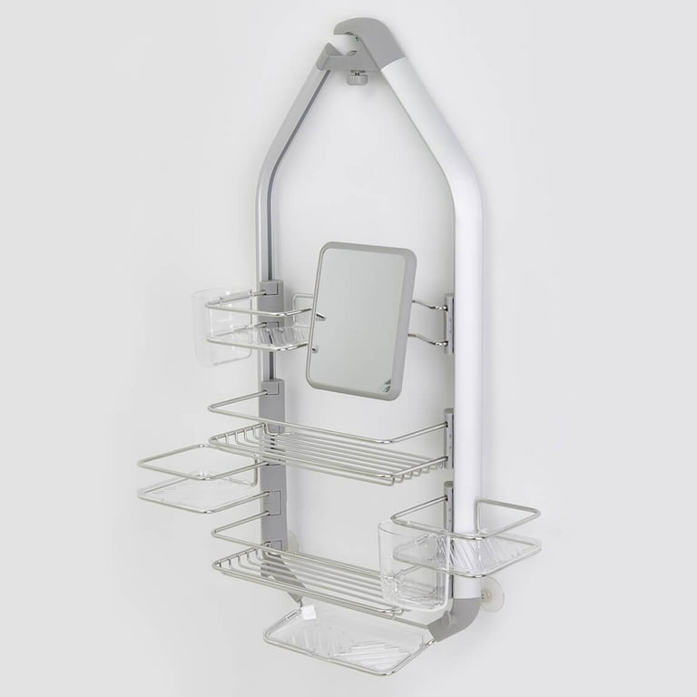 Artika O2 Hanging Shower Caddy Aluminum Finish 5 shelves