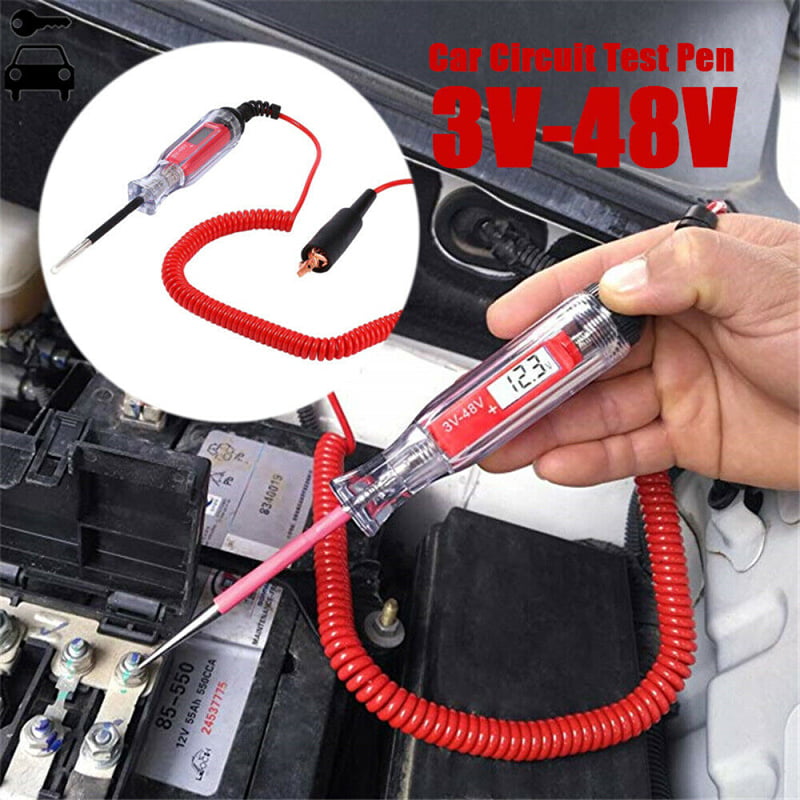 Electric Circuit Tester Test Light Car Circuit Tester 3V/24V Auto Truck Tester 