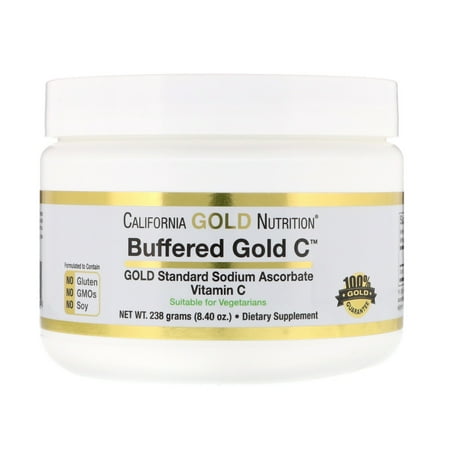 California Gold Nutrition  Buffered Gold C  Non-Acidic Vitamin C Powder  Sodium Ascorbate  8 40 oz  238 (Best Sodium Ascorbate Brands)
