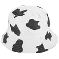 thumbnail image 4 of Sombrero de cubo lavable con estampado de vaca, sombrero de cubo reutilizable, sombrero de protección solar para niña, 4 of 6