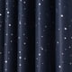 thumbnail image 3 of Nvzi Blackout Tie Up Shade Window Curtains Star Pattern Darkening Thermal Insulated Window Curtain Adjustable Balloon Curtain for Small Window Rod Pocket (46x63,Pink), 3 of 4