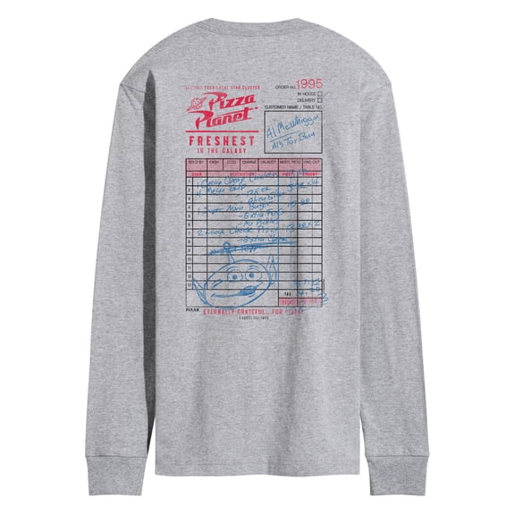 Toy Story 4 - Pizza Planet Food Order - Men's Long Sleeve Graphic T-Shirt