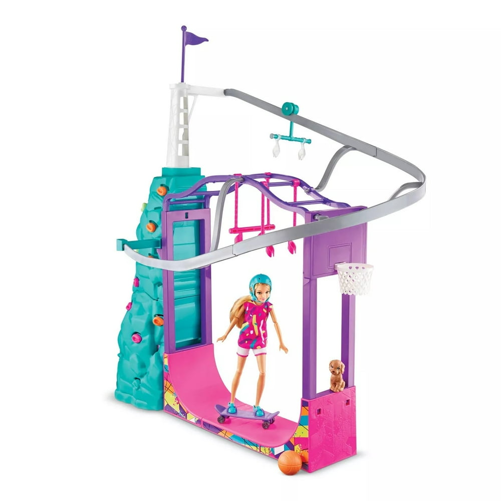 Barbie Team Stacie Extreme Adventure Sports Playset & Gymnastics