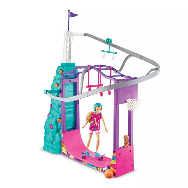 Barbie Team Stacie Extreme Adventure Sports Playset & Gymnastics Accessory Set For Girls (New