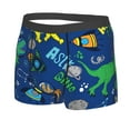 thumbnail image 2 of Kll Dinosaur In Space Men'S Cotton Boxer Briefs Underwear-Xx-Large, 2 of 9