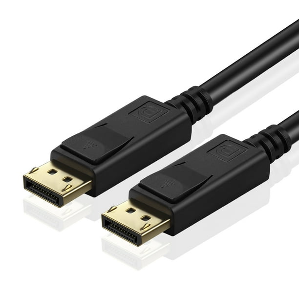 Displayport To Displayport Cable Dp 1 4 Display Cable Locking 10ft 8k 60hz 4k 144hz Hbr3 32 4gbps Hdcp 2 2 Dsc 1 2 Hdr Compatible With Pc Laptop 2k 4k 8k 144hz Monitor Curved 4k Monitor