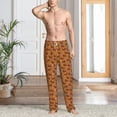 thumbnail image 2 of Kdxio Dachshund And Ball Pattern Men's Pajama Pants, Elastic Waist with Drawstring and Pockets, Comfortable Loungewear-Medium, 2 of 6
