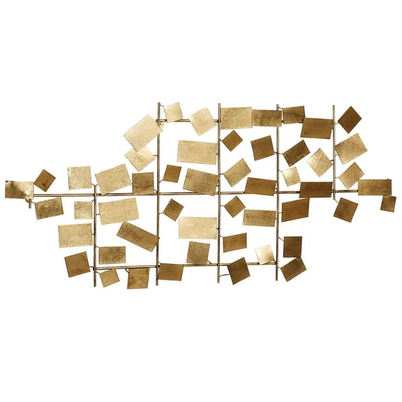 Connections Abstract Wall Art Gold