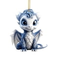 thumbnail image 2 of RnemiTe-amo Dragon Christmas Tree Hanging Ornament Christmas Cute Acrylic Dragon Figurines Christmas Tree Hanging Ornament,Hanging Car Ornaments,Charm Pendant Gifts Holiday Party Craft Decor, 2 of 8