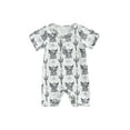 thumbnail image 1 of TSEXIEFOOFU Infant Baby Girls Boys Romper Cow Head Print Short Sleeve Crew Neck Jumpsuits Summer Newborn Bodysuits, 1 of 8