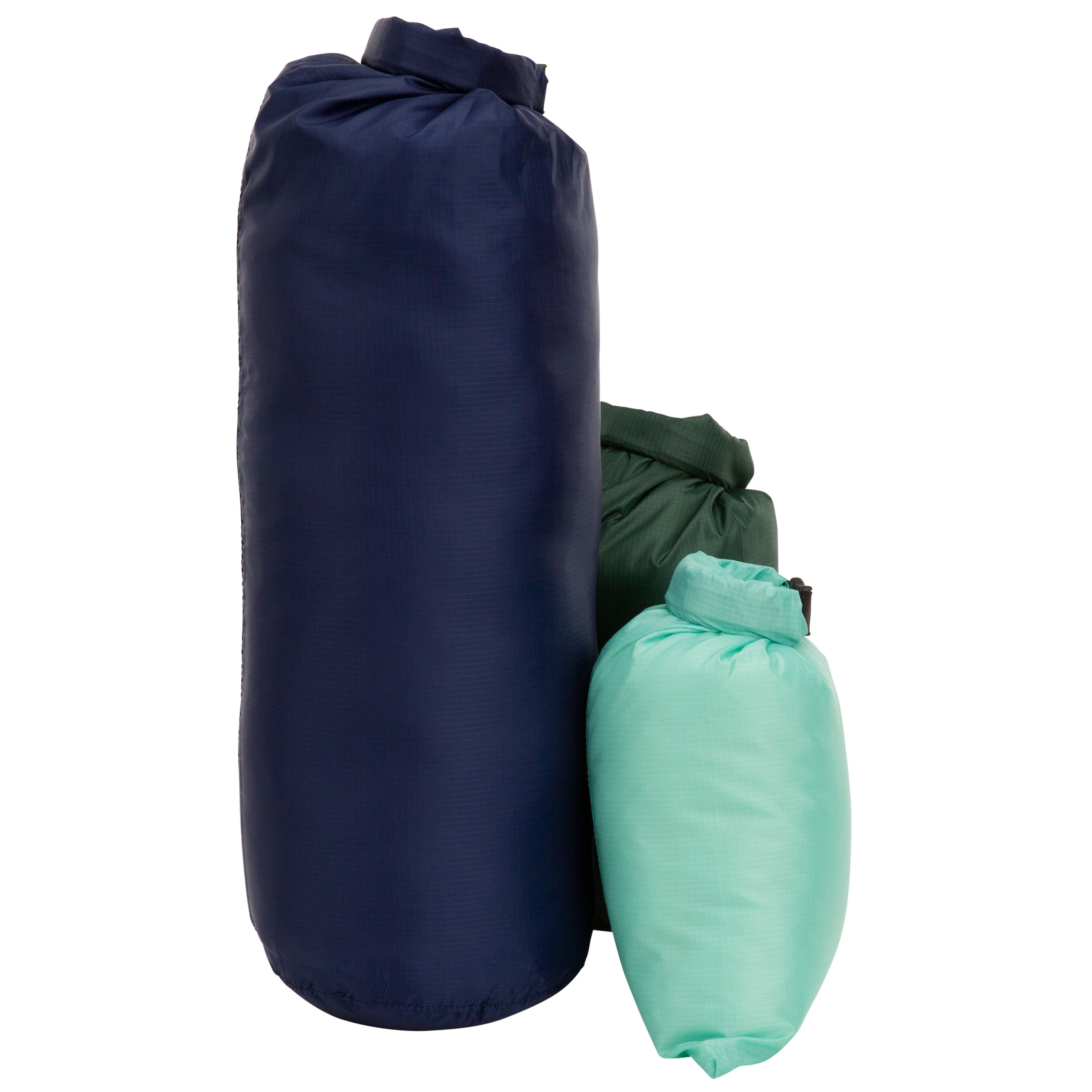 Outdoor Products Ultimate Waterproof Lightweight Dry Bag, 3 pack, Unisex, Green, Blue, 10.6 L