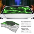 thumbnail image 4 of Kdxio Green Lightning Print Front Windshield Sun Shade,Folding Auto Sunshade for Car Truck SUV-Small, 4 of 7