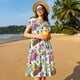 thumbnail image 4 of Disketp America Landmarks1 para Vestido de Manga Corta para Mujeres, Vestidos de Verano para Mujeres, Casual y Holgado para la Playa, 4 of 6