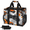 Multicolor 2, variant on Vinyl Record Reusable Grocery Bag, Upright Heavy‑Duty Foldable Shopping Bag with Removable Shoulder Strap, Multi‑Pocket Storage Tote for Beach Camping, Red Paint Splash Music